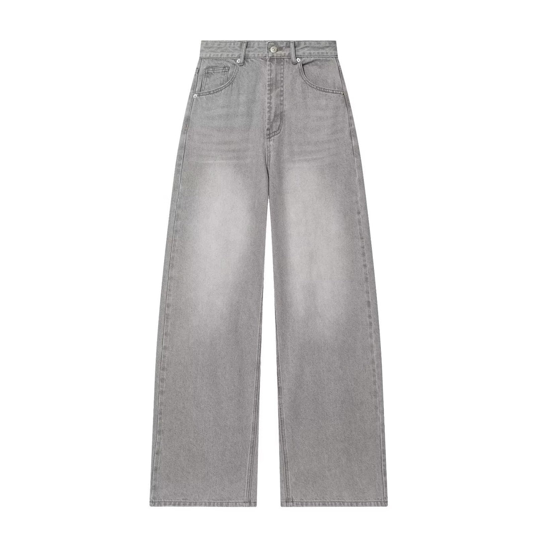 Damen Weite Highwaist-Culottehose mit Five-Pocket-Design und fließender Leinenoptik Drune