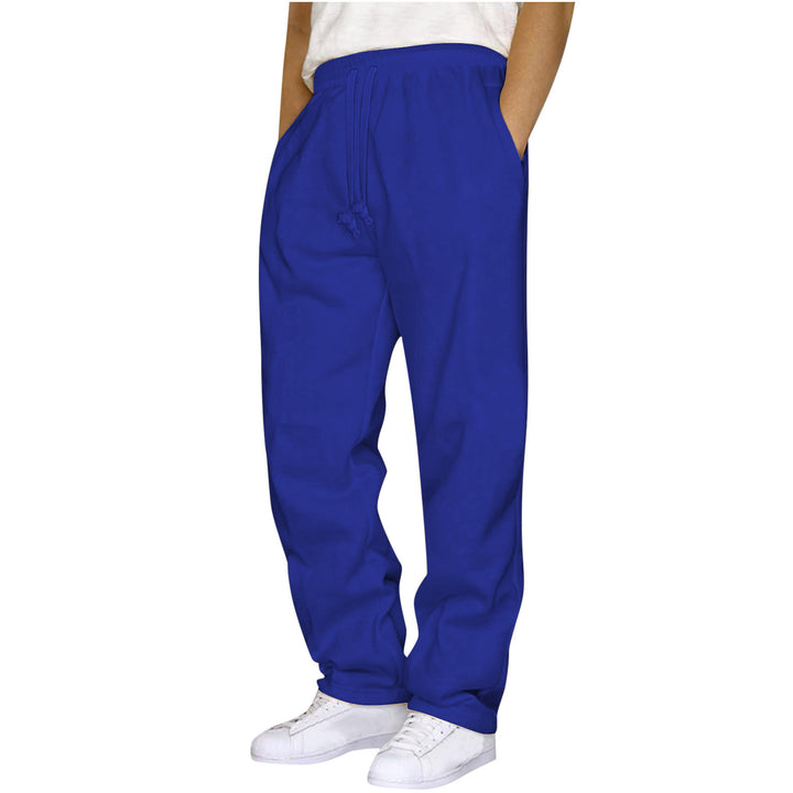 Damen nan ungekürzte Relax-Freizeithose mit hohem Komfortbund, innenliegendem Kordelzug und seitlichen Eingrifftaschen Drune