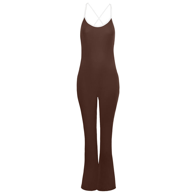 Damen Overall mit Spaghettiträgern Drune