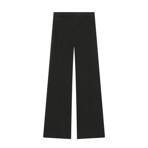 Damen nan hochtaillierte Wide-Leg Anzughose mit Bügelfalte und geradem Bein Drune