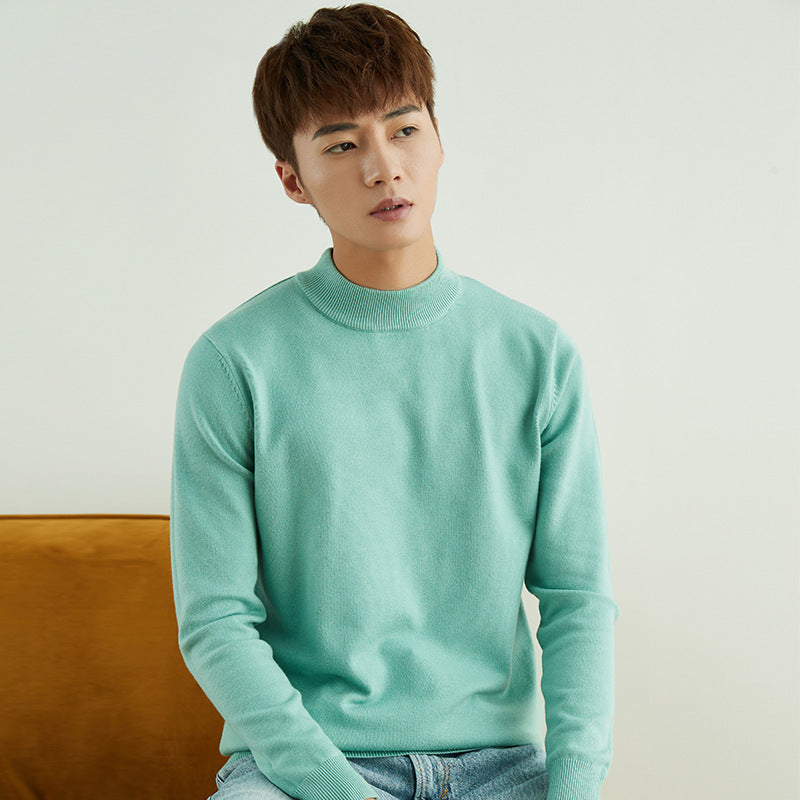 Herren Halbhoher Rollkragenpullover aus Feinstrick mit schmaler Passform Drune