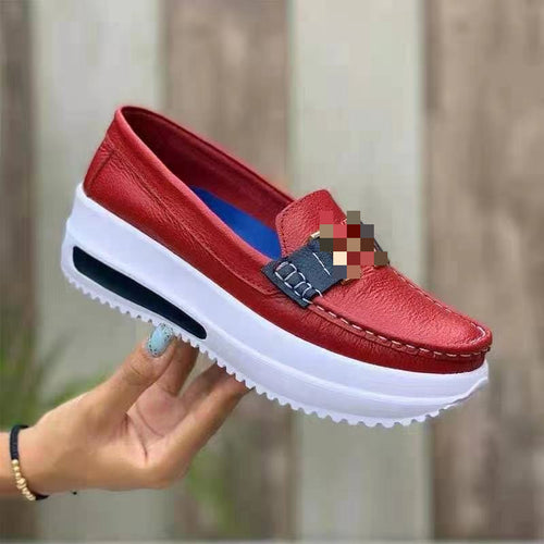 Damen Plateau-Loafer mit Metallic-Textil und leichter Profilsohle Drune