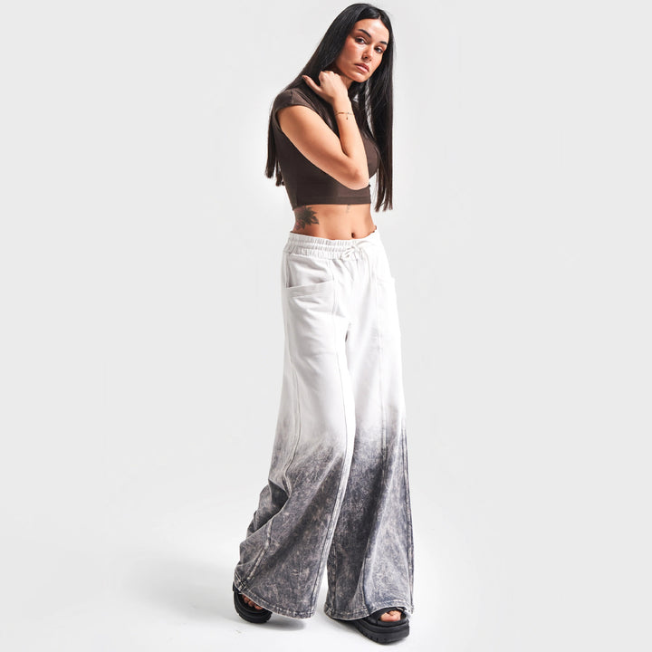 Damen Weitgeschnittene Freizeithose mit einzigartigem Ombre-Effekt Drune