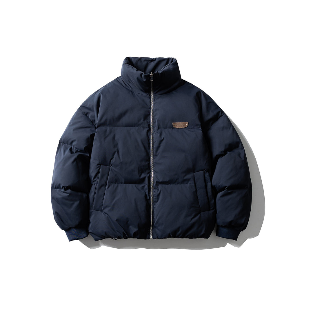 Herren Boxy-Pufferjacke mit hohem Stehkragen und minimalistischer Außenhülle Drune