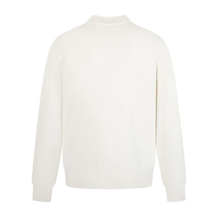 Herren Feinstrickpullover mit leichtem Stehkragen und gerippten Bündchen Drune