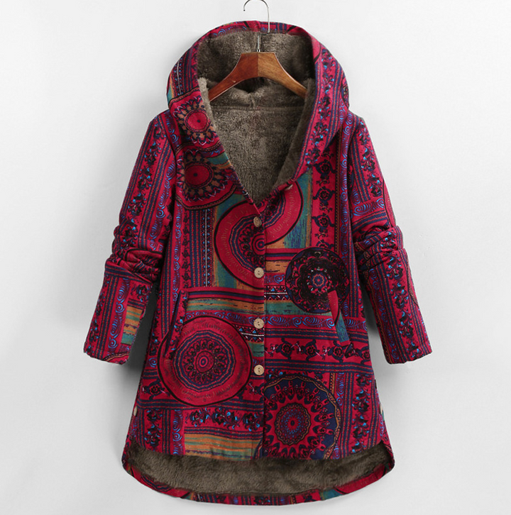 Drune | gestrickte Winterjacke - schickes warmes Hoodie-Jackett