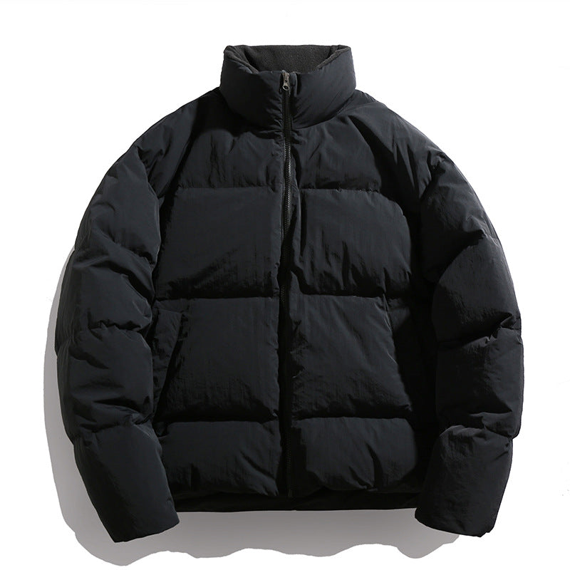 Unisex Kurz geschnittene Thermo-Steppjacke mit hohem Kragen und winddichter Hülle Drune