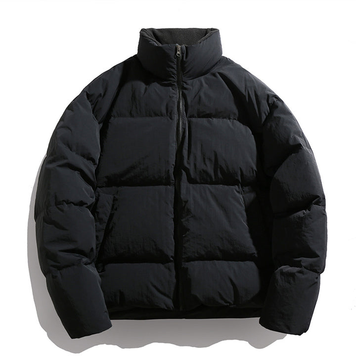 Unisex Kurz geschnittene Thermo-Steppjacke mit hohem Kragen und winddichter Hülle Drune