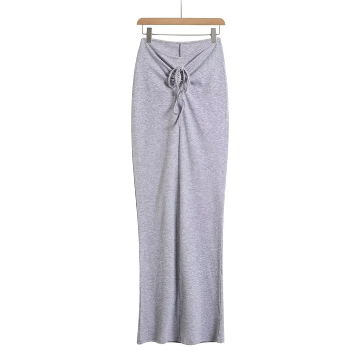 Damen Maxi-Rock mit elegantem Knoten-Design und hochwertiger Jerseyqualität Drune