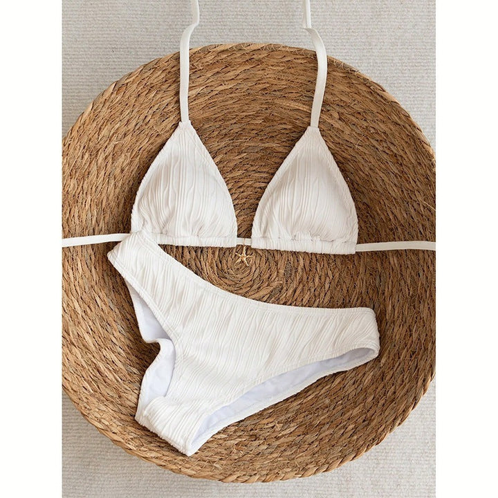 Damen Triangel-Bikini mit raffinierter Rippstruktur Drune