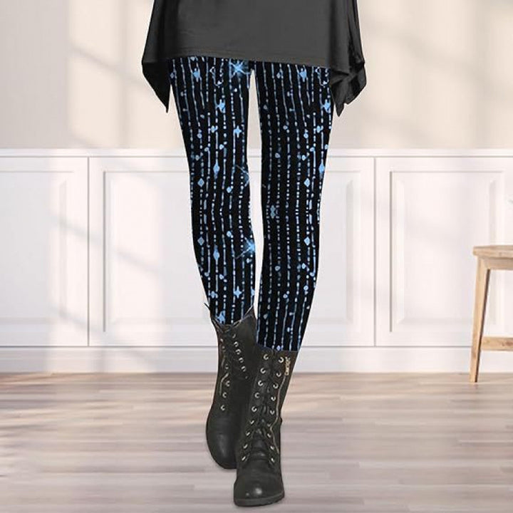 Damen Gemusterte Weihnachtsleggings Drune