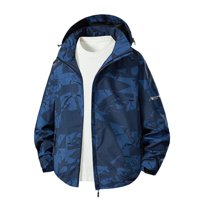 Herren Leichte Funktionsjacke mit Kapuze Drune