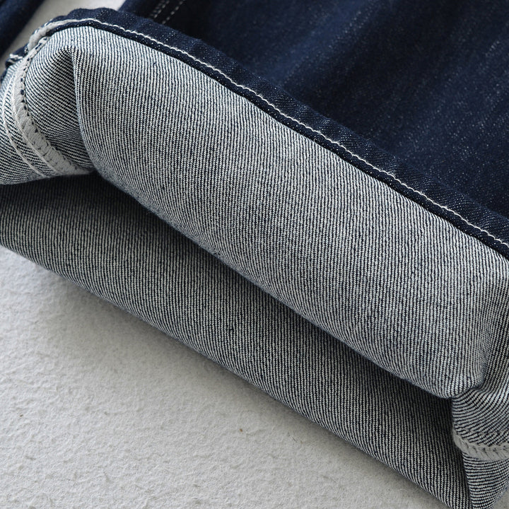 Damen Flared-Jeans mit dekorativer Mittelnaht und Kontrastnähten Drune