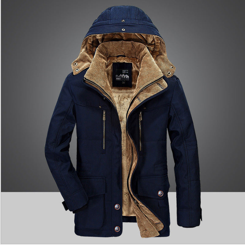 Herren Winterjacke mit warmem Innenfutter Drune