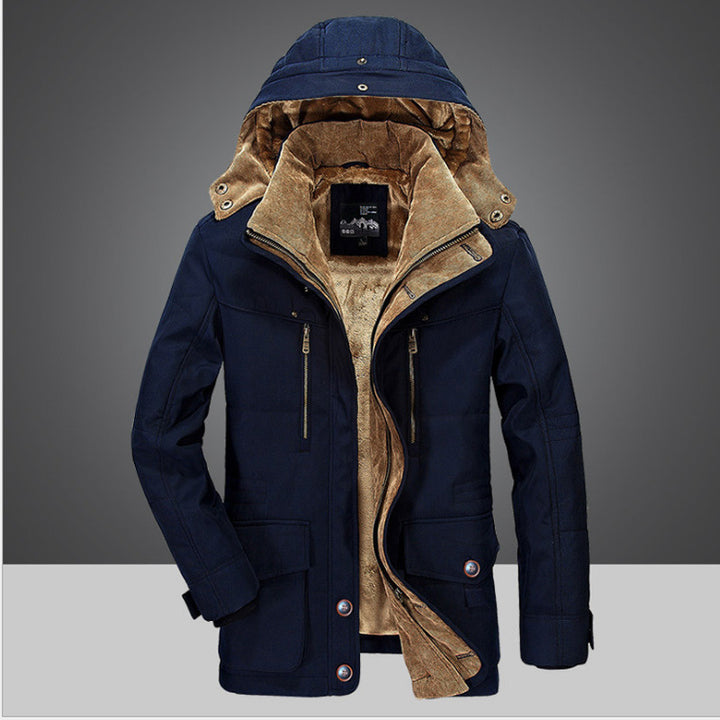 Herren Winterjacke mit warmem Innenfutter Drune