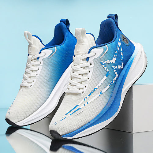 Damen Marathon‑inspirierter Trainingsschuh mit hochgedämpfter Energierückgabe und atmungsaktivem Gradienten‑Mesh Drune