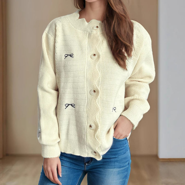 Damen Strickjacke mit verspieltem Details Drune