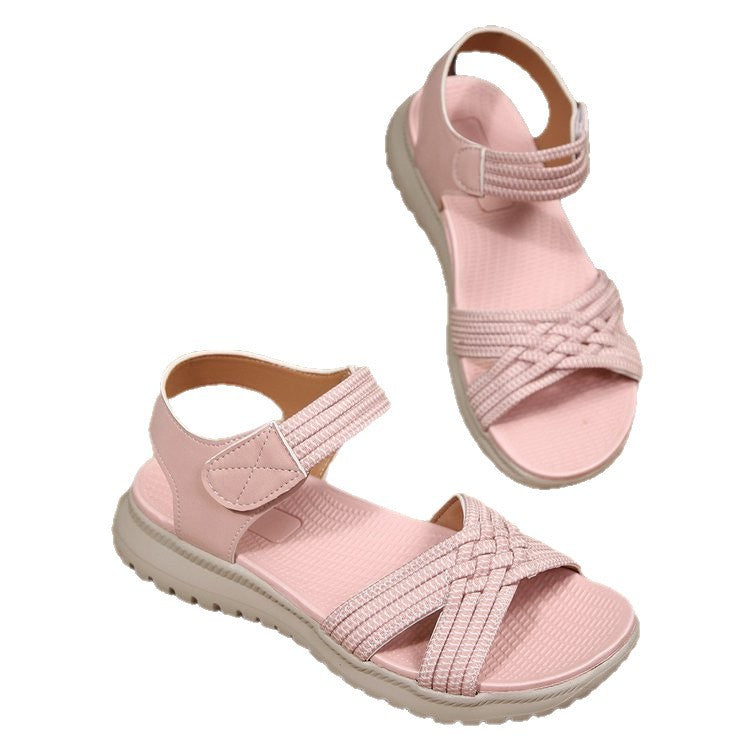 Damen Freizeit-Sandalen mit geflochtenem Riemendesign und komfortabler Fußbettung Drune