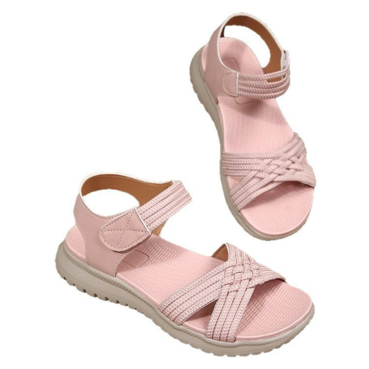 Damen Freizeit-Sandalen mit geflochtenem Riemendesign und komfortabler Fußbettung Drune