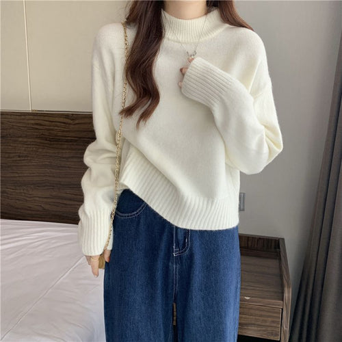 Damen modischer Rollkragenpullover Drune