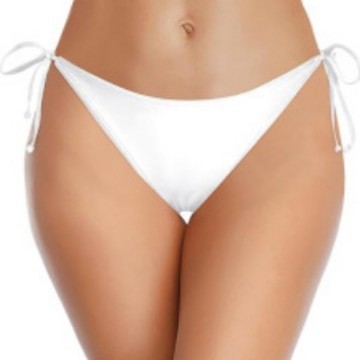 Damen Hochgeschnittenes Bikini-Höschen mit seitlichen Bindebändern Drune