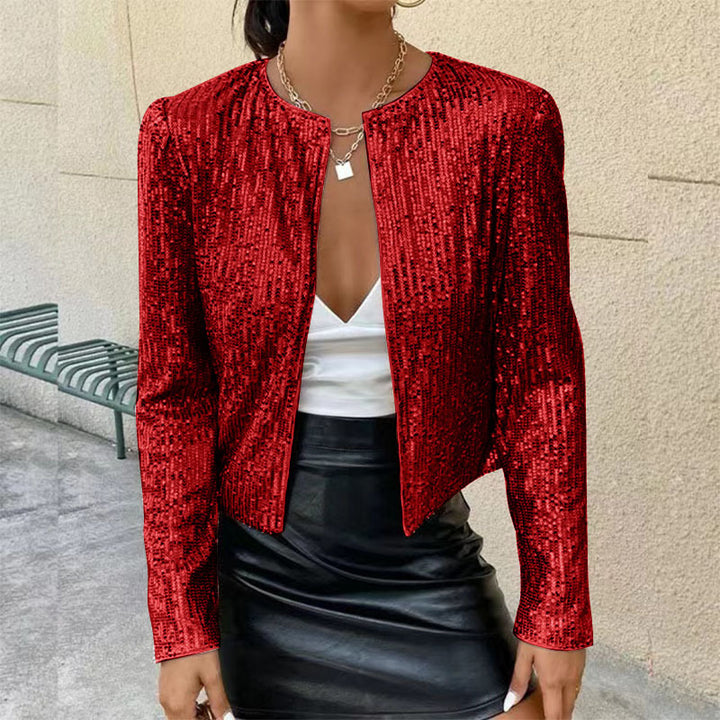 Damen Glitzernde Strickjacke Drune