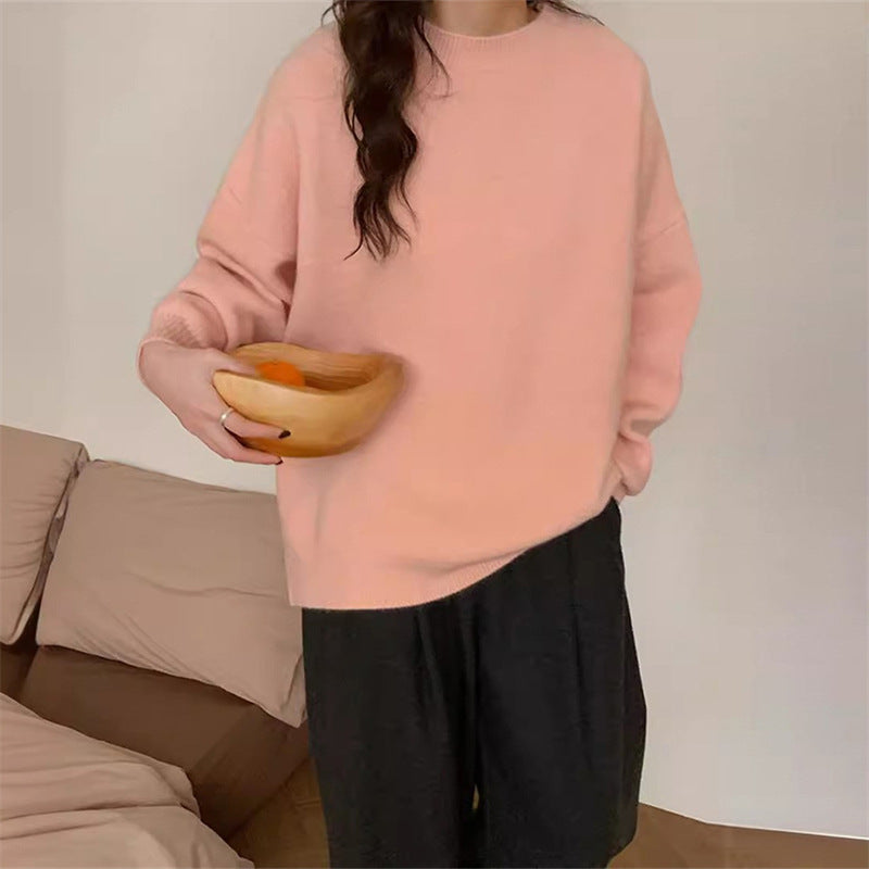 Damen lässiger Pullover im Oversized-Stil Drune