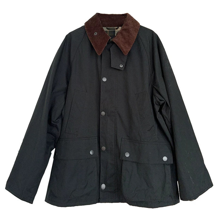 Damen Modische Utility-Jacke mit Karomuster Drune
