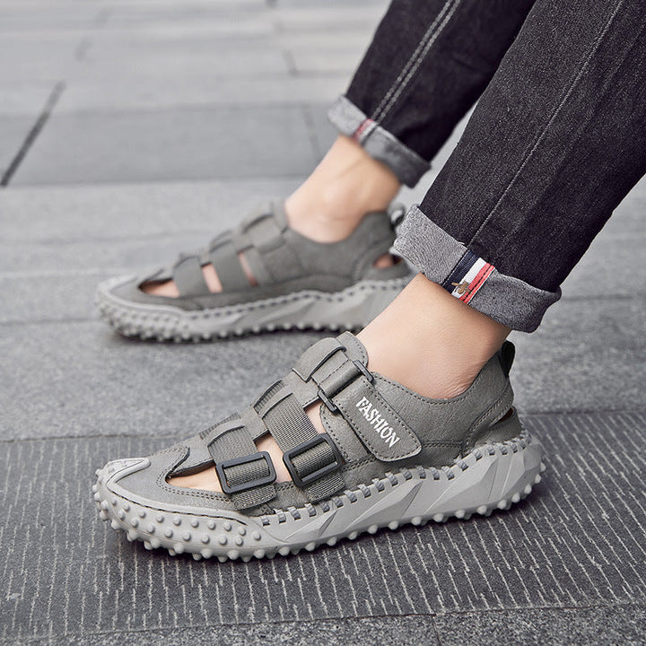 Herren Sportliche Freizeitsandalen mit verstellbaren Riemen und rutschfester Sohle Drune