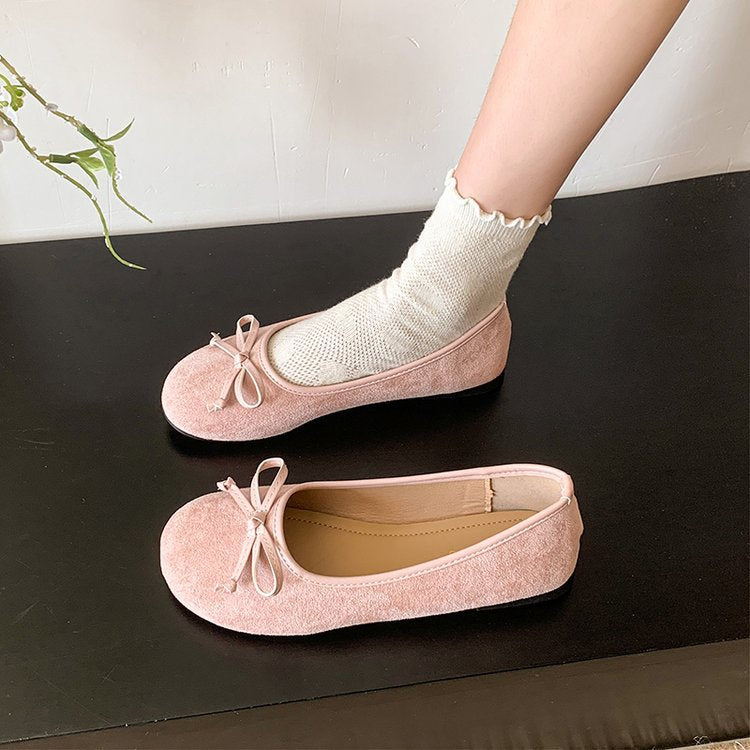 Damen Ballerinas mit schickem Schleifen-Akzent und weichem Obermaterial Drune
