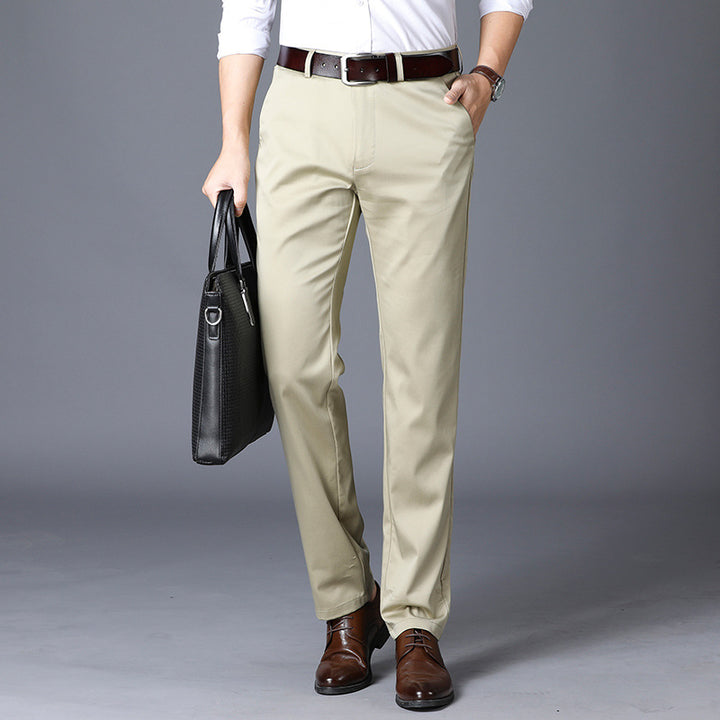 Herren elegante Anzughosen im modernen Slim Fit Schnitt Drune