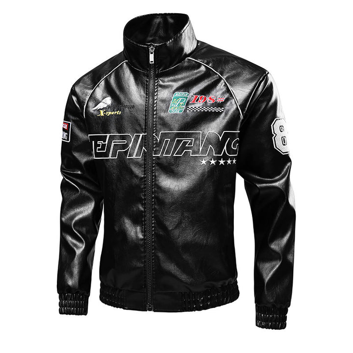 Herren Modische Sportjacke mit Steppdetails Drune