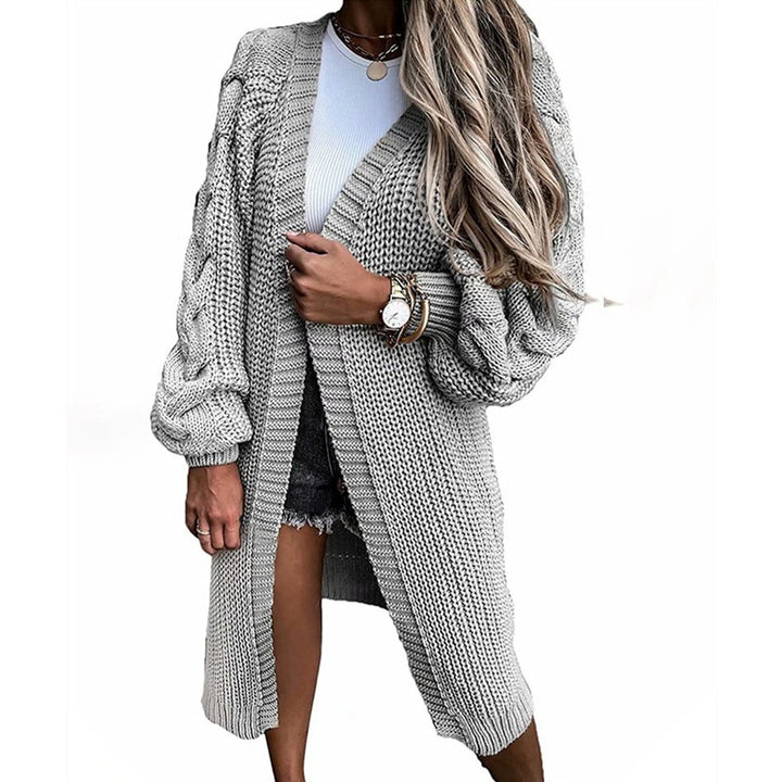 Damen Strickcardigan mit weiten Ärmel Drune