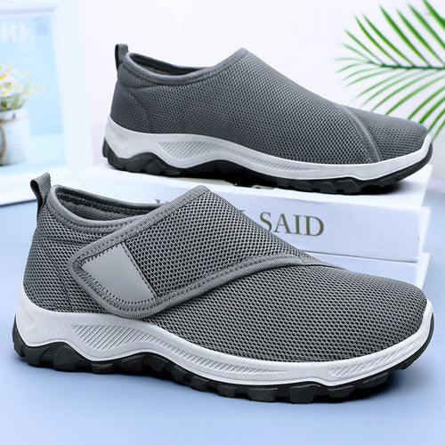 Damen nan atmungsaktive Slip-On Sneaker mit Klettverschluss und gedämpfter EVA-Zwischensohle Drune
