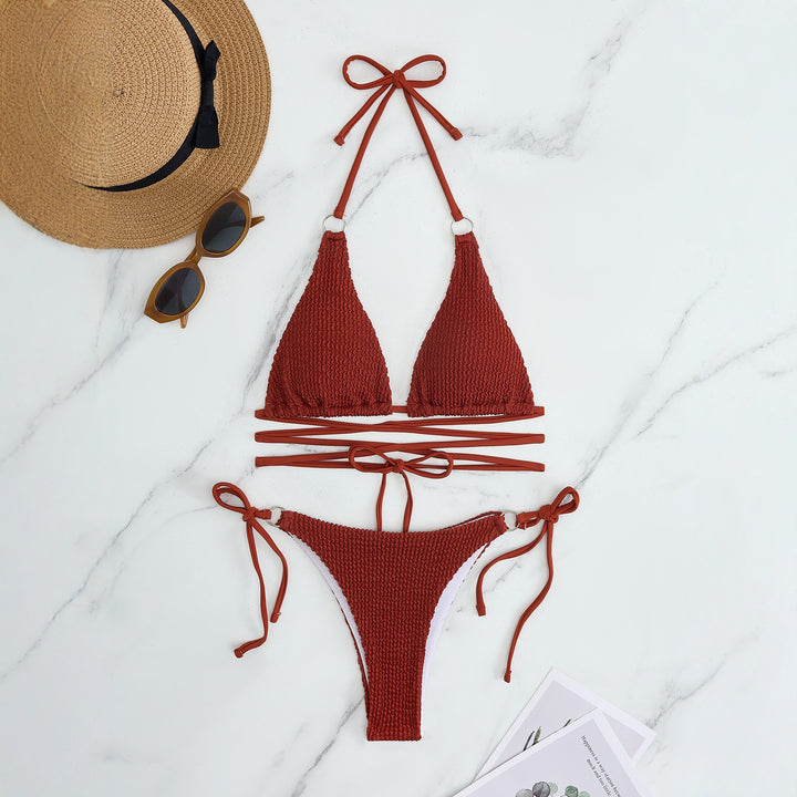 Damen Triangel-Bikini-Set mit verstellbaren Trägern Drune