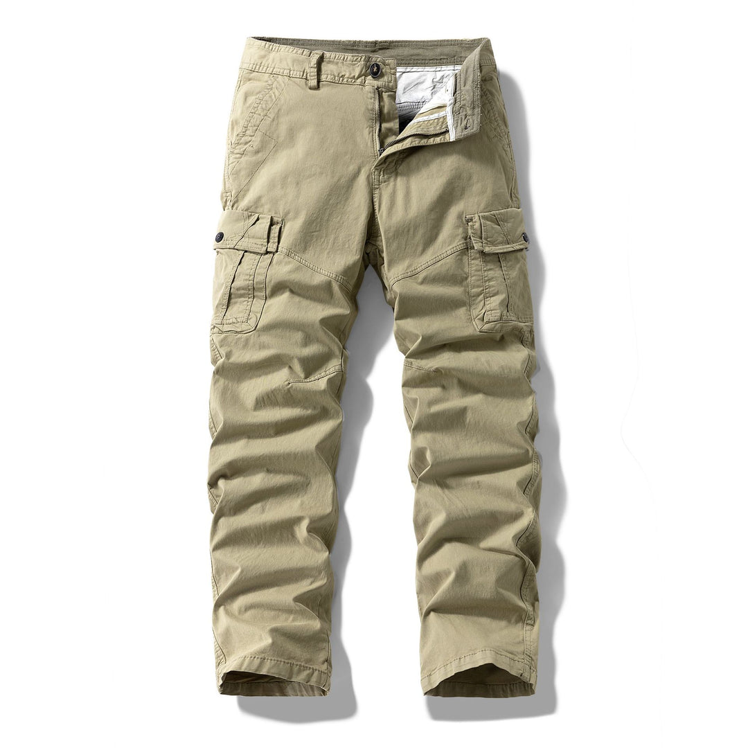 Herren Utility-Cargo-Hose im Vintage-Workwear-Look mit verstärkten Kniepartien und extra Stauraum Drune