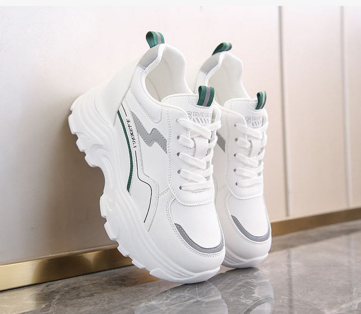 Damen Sportliche Sneakers mit dämpfender Profilsohle und atmungsaktive Obermaterialstruktur Drune