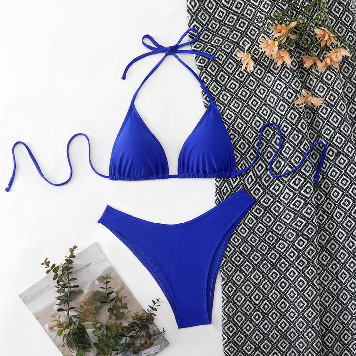Damen Triangel-Bikini mit verstellbaren Bindebändern Drune