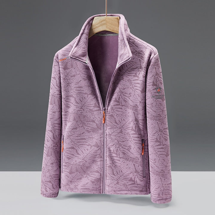 Damen Fleecejacke mit floralem Muster Drune