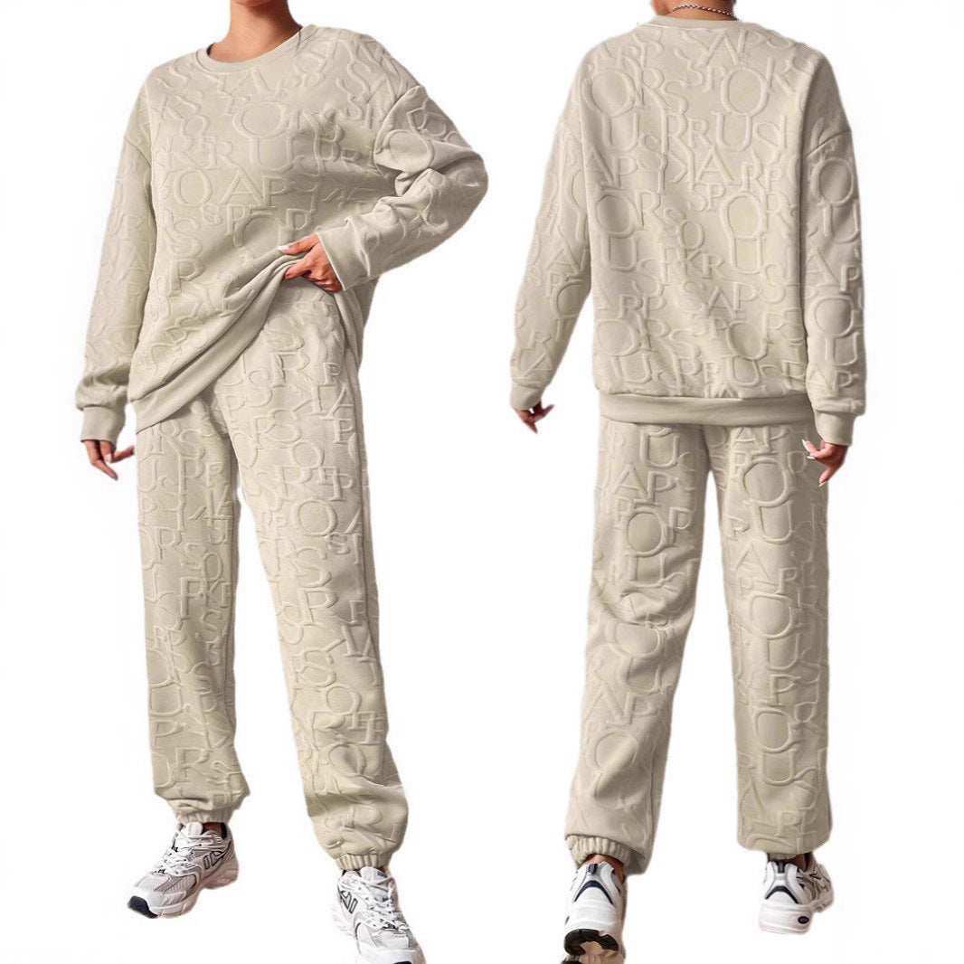 Damen Set aus hochwertigem Sweatshirt und Jogginghose Drune