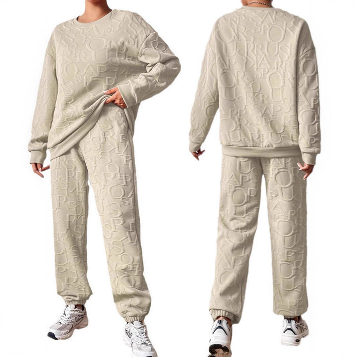 Damen Set aus hochwertigem Sweatshirt und Jogginghose Drune