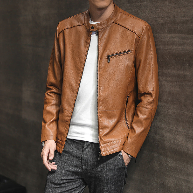 Herren Modische Kunstlederjacke Drune 1788321727