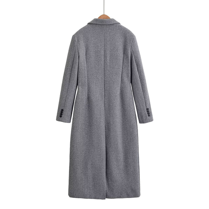 Damen eleganter Bouclé-Mantel Drune