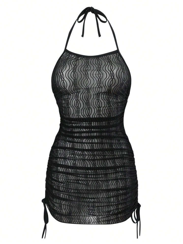 Damen Bikiniset mit floralem Wickeloberteil und hoch geschnittener Hose Drune