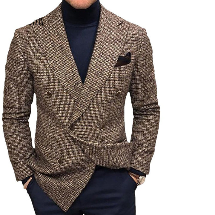 Herren elegante doppelte Brustjacke Drune