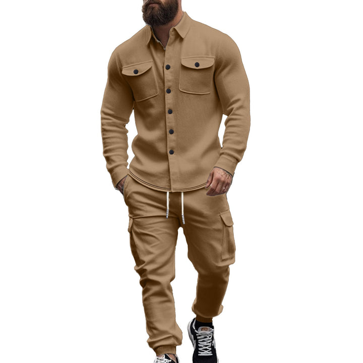 Herren Cargo-Set mit lässigen Hemd und elastischen Hosen Drune