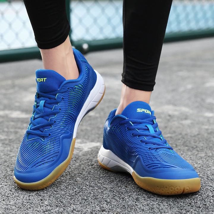Damen Sportliche Badmintonschuhe mit rutschfester Sohle und atmungsaktiven Mesh-Einsätzen Drune