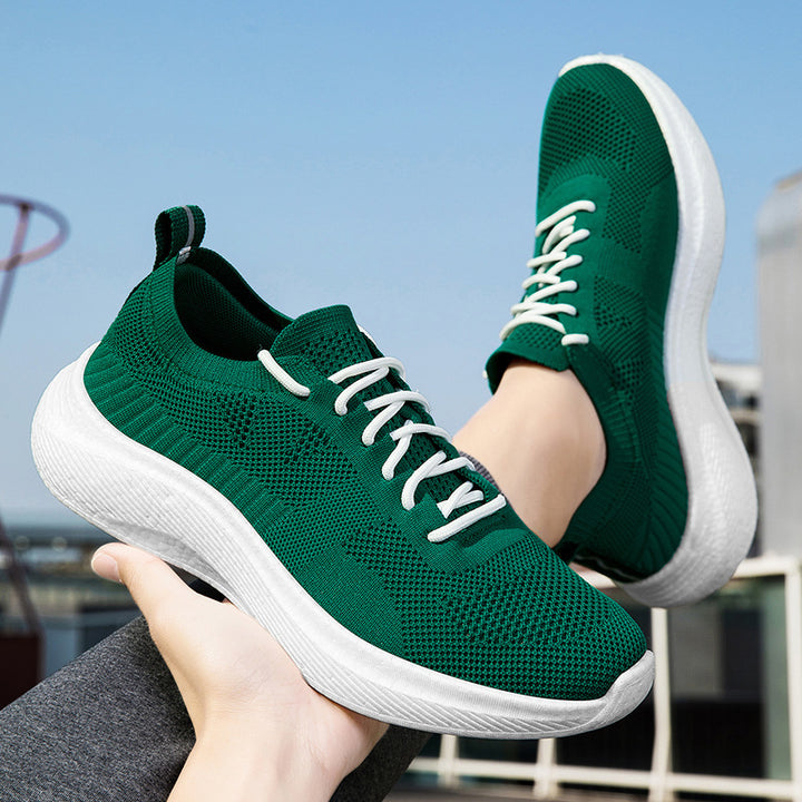 Unisex nan leichter Strick-Sneaker mit anatomischer Zehenbox, gepolsterter Fersenführung und stoßabsorbierender Leichtsohle Drune