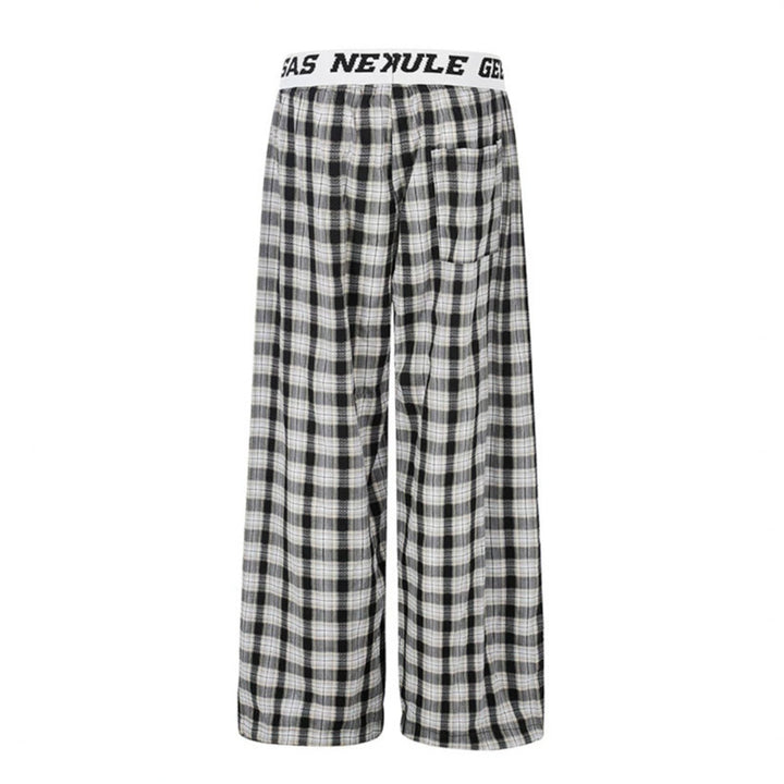 Damen Weite Palazzo‑Loungehose mit elastischem Logobund und verstellbarem Saum Drune