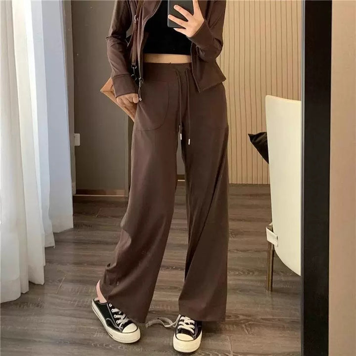 Damen elegante Weite Lounge-Hose Drune